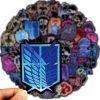 10 30 50PCS Mix Anime Neon Light Naruto One Piece Dragon Ball Stickers Decals DIY Scrapbook 2 - One Piece Shop