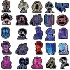 10 30 50PCS Mix Anime Neon Light Naruto One Piece Dragon Ball Stickers Decals DIY Scrapbook 5 - One Piece Shop