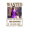 Boa Hancock One Piece Fashion Wanted Throw Pillow Official One Piece Merch