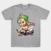 Roronoa Zoro One Piece Wano Country 3 Sword Style T-Shirt Official One Piece Merch