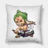 Roronoa Zoro One Piece Wano Country 3 Sword Style Throw Pillow Official One Piece Merch