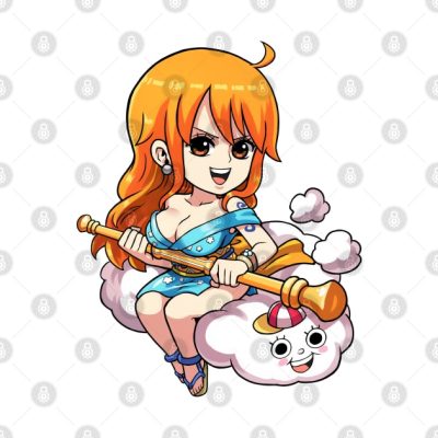 Nami And Zeus One Piece Wano Country Throw Pillow Official One Piece Merch