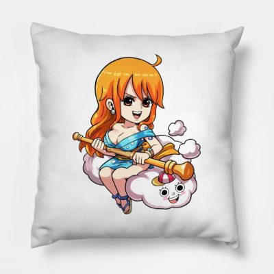 Nami And Zeus One Piece Wano Country Throw Pillow Official One Piece Merch