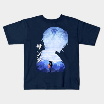 Minimalist Silhouette Sanji Kids T-Shirt Official One Piece Merch