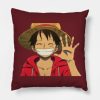 Luffy One Piece Throw Pillow Official One Piece Merch