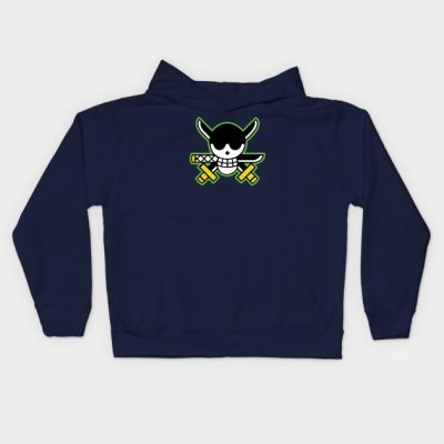 Roronoa Zoro Pirates Logo Kids Hoodie Official One Piece Merch