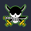 Roronoa Zoro Pirates Logo Kids Hoodie Official One Piece Merch