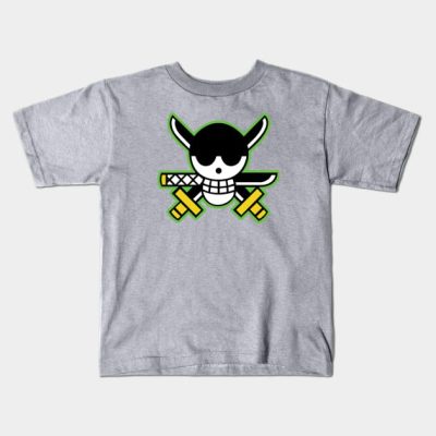 Roronoa Zoro Pirates Logo Kids T-Shirt Official One Piece Merch