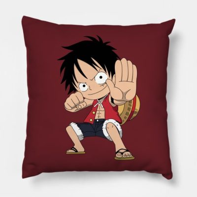 Chibi Monkey D Luffy Gear 2 Throw Pillow Official One Piece Merch