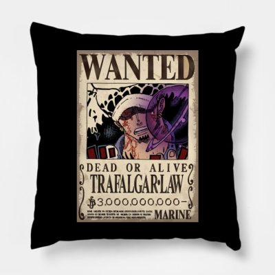 Wanted Trafalgar Law New World Throw Pillow Official One Piece Merch
