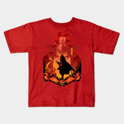 Red Haired Shanks Kids T-Shirt Official One Piece Merch