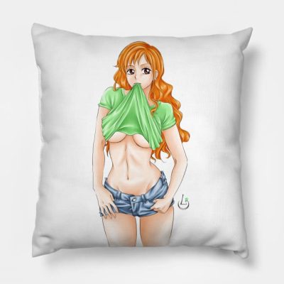 Nami Hot Throw Pillow Official One Piece Merch