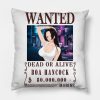 Boa Hancock One Piece Wanted Throw Pillow Official One Piece Merch