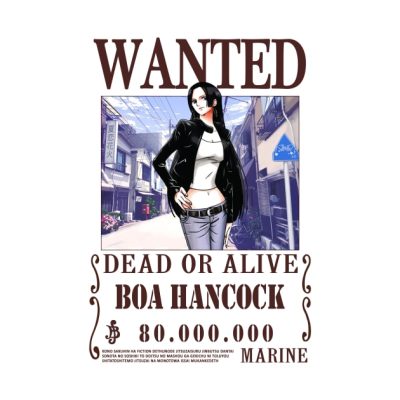 Boa Hancock One Piece Wanted Tapestry Official One Piece Merch