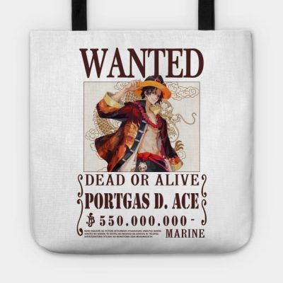 Portgas D Ace One Piece Wanted Tote Official One Piece Merch