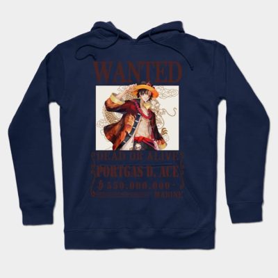 Portgas D Ace One Piece Wanted Hoodie Official One Piece Merch