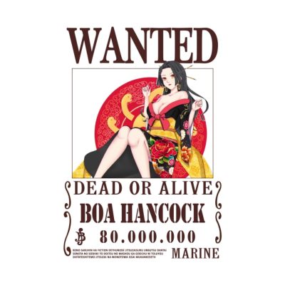 Boa Hancock One Piece Wanted Tapestry Official One Piece Merch