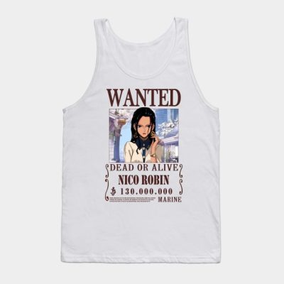 Nico Robin One Piece Wanted Tank Top Official One Piece Merch