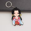 Anime Cartoon One Piece Keychain Pendant Luffy Sorron Choba Empress Soft Double sided Luggage Accessories Mobile 3 - One Piece Shop