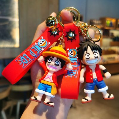 Anime Figure Monkey D Luffy Keychain One Piece Anime Figure Models Pendant Models Periphery Backpack Accessories 1 - One Piece Shop