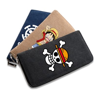 Anime One Piece COSPLAY Anime Canvas Men and Women Large Capacity Multi card Student Zipper Fashion - One Piece Shop