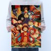 Anime One Piece Character Collection Vintage Kraft paper poster Home Decor Painting Bedroom Background Stickers 50 - One Piece Shop