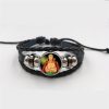 Anime One Piece Cosplay Charm Bracelet Luffy Zoro Chopper Robin Time Gem Leather Beaded Bracelets for 4 - One Piece Shop