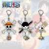 Anime One Piece Keychain Luffy Zoro Sanji Nami Acrylic Key Chain Pendant Anime Prop Accessories Cartoon - One Piece Shop