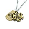 Anime One Piece Necklace Luffy Straw Hat And Skull Logo Dog Tag Pendant Men Fashion Choker 1 - One Piece Shop