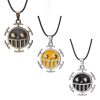 Anime One Piece Necklace Vintage Trafalgar Law Pendant Holder Women Bag Men Jewelry Action Figure Cosplay - One Piece Shop