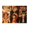 Anime One Piece Three Brothers White Beard Red Hair Dragon Kraft paper vintage poster bar cafe 2 - One Piece Shop