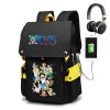 BANDAI One Piece Anime Backpack USB with Charging Port Large Capacity School Bag Cosplay Bookbag for 2 - One Piece Shop