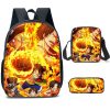 Bandai One Piece Cartoon Shoulder backpack Anime backpack bag Luffy fashion School Bag Cosplay Bookbag Three 3 - One Piece Shop