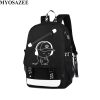 Brand Men Luminous Backpacks USB Charge Backpack Anti theft Computer Bags School Casual Travel Canvas Backpack - One Piece Shop