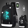 Brand Men Luminous Backpacks USB Charge Backpack Anti theft Computer Bags School Casual Travel Canvas Backpack 2 - One Piece Shop