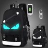 Brand Men Luminous Backpacks USB Charge Backpack Anti theft Computer Bags School Casual Travel Canvas Backpack 3 - One Piece Shop