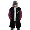 Dracule Mihawk One Piece AOP Hooded Cloak Coat FRONT Mockup - One Piece Shop