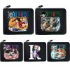 Fashion Men One Piece Pu Wallet Anime Peripheral Zipper Short Coin Purse Cartoon Multifunctionl Card Holder - One Piece Shop