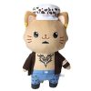 Genuine Japanese 30CM Plush Dolls Anime One Piece Luffy Zoro Sanji Ace Large Stuffed Toys Cat 4 - One Piece Shop