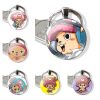 Glass Cabochon Keychain Pendant Car Key Chains Handmade Fashion Design Cartoon Creative ONE PIECE Tony Chopper - One Piece Shop