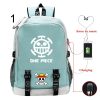 Hot Japan ONE P PIECEs Luffy USB Charging Backpack Boys Girls Large Capacity Travel Bag Multifunctional 1 - One Piece Shop