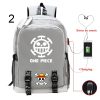 Hot Japan ONE P PIECEs Luffy USB Charging Backpack Boys Girls Large Capacity Travel Bag Multifunctional 2 - One Piece Shop