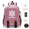 Hot Japan ONE P PIECEs Luffy USB Charging Backpack Boys Girls Large Capacity Travel Bag Multifunctional 3 - One Piece Shop