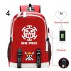 Hot Japan ONE P PIECEs Luffy USB Charging Backpack Boys Girls Large Capacity Travel Bag Multifunctional 4 - One Piece Shop