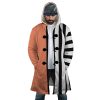 Kinemon One Piece AOP Hooded Cloak Coat FRONT Mockup - One Piece Shop