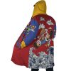 Luffy Gear 5 Sea Wave OP AOP Hooded Cloak Coat SIDE Mockup - One Piece Shop