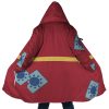 Monkey Luffy Wano Country Arc Demon Slayer Hooded Cloak Coat MAIN Mockup - One Piece Shop