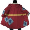 Monkey Luffy Wano Country Arc Demon Slayer Hooded Cloak Coat NO HOOD Mockup - One Piece Shop