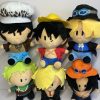 New 25cm One Piece Plush Toy Anime Luffy Chopper Ace Pattern Soft Stuffed Plush Dolls Toys 1 - One Piece Shop