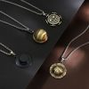 New anime One Piece Luffy necklace men and women straw hat Ace around metal pendant Luo 2 - One Piece Shop